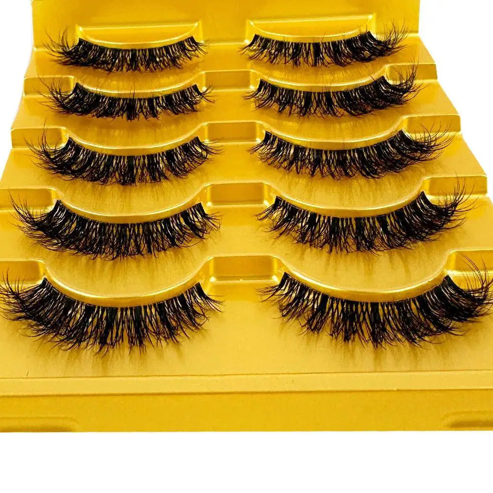 Glamorous 3D Faux Mink Eyelashes Handmade Variety Pack