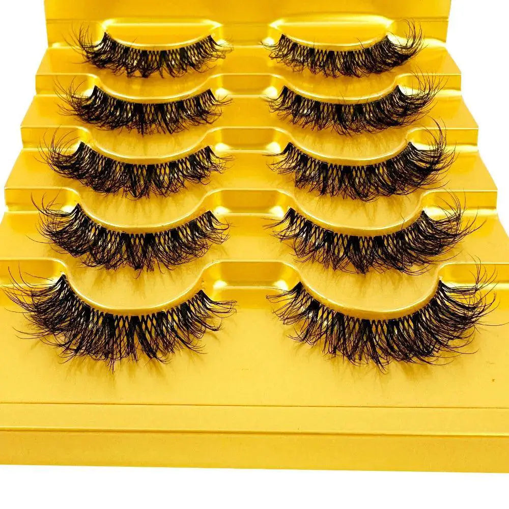 Glamorous 3D Faux Mink Eyelashes Handmade Variety Pack