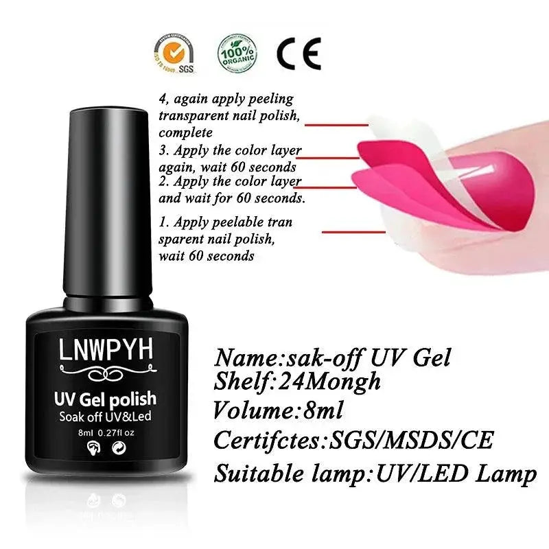 Glamorous Nail Art Kit With UV LED Lamp And Tools Set