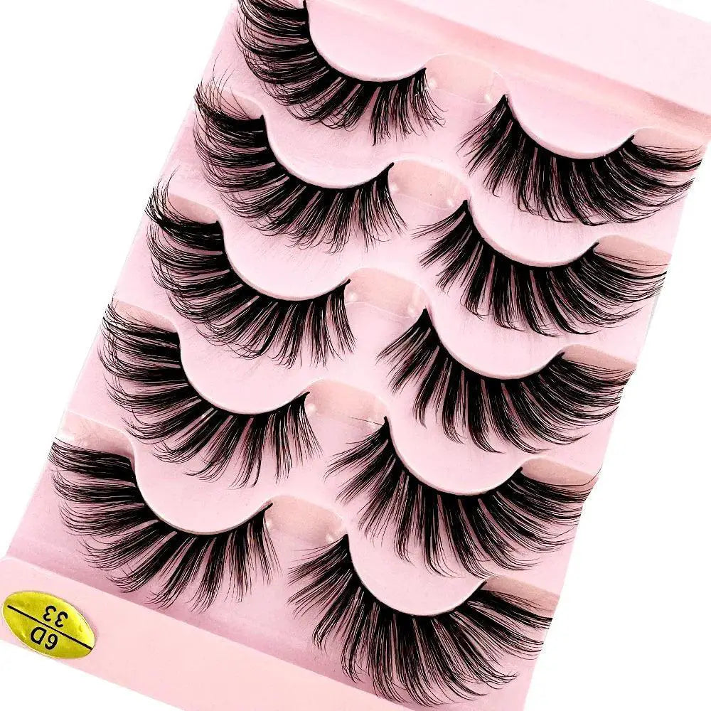 Glamorous Natural Cosplay False Eyelashes Set For Makeup