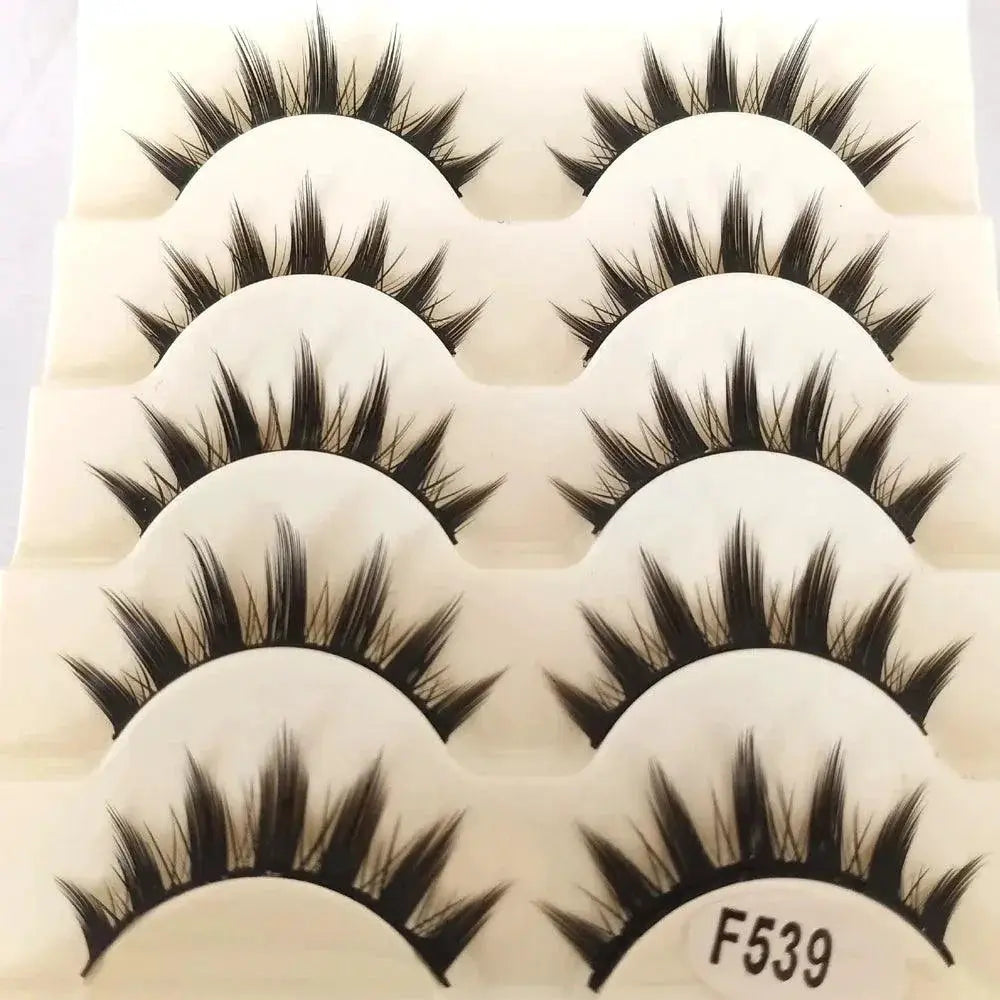 Glamorous Natural Cosplay False Eyelashes Set For Makeup