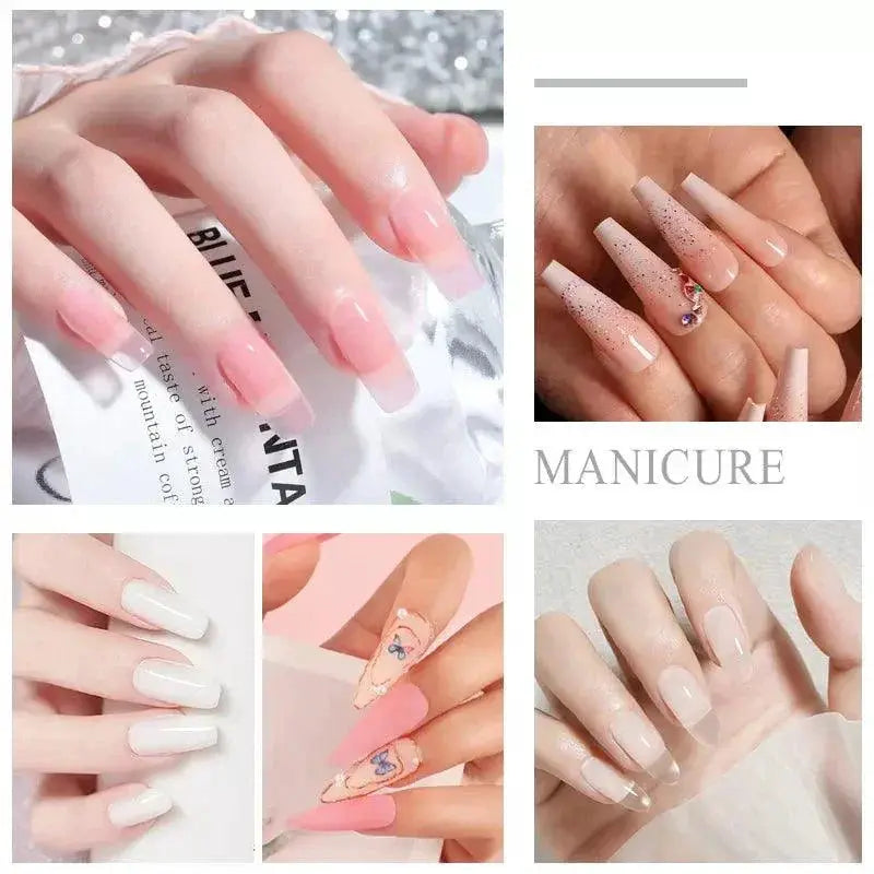 Glamour Nail Glitter Set Sparkling Acrylic Manicure Kit
