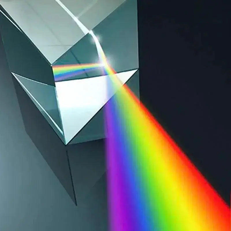 Glass Prism Light Spectrum Toy For Physics Fun Now