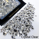 Glass Rhinestones and Beads Set for DIY Jewelry Arts