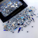 Glass Rhinestones and Beads Set for DIY Jewelry Arts