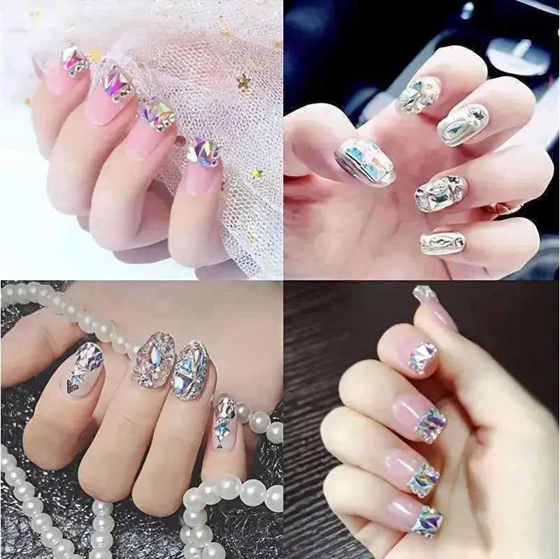 Glass Rhinestones and Beads Set for DIY Jewelry Arts