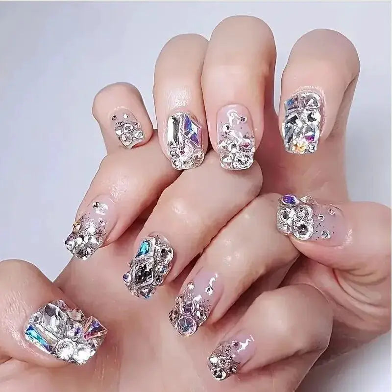 Glass Rhinestones and Beads Set for DIY Jewelry Arts