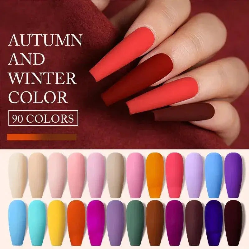 Glitter Gel Nail Polish Set With No Wipe Top Coat Collection