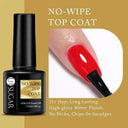 No Wipe Top Coat Gel Nail Set for Home