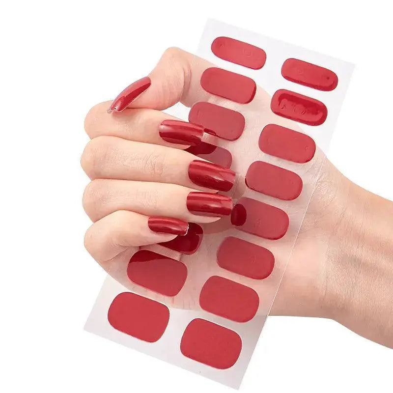 Glitter Gradient Nail Stickers Waterproof Easy High Quality