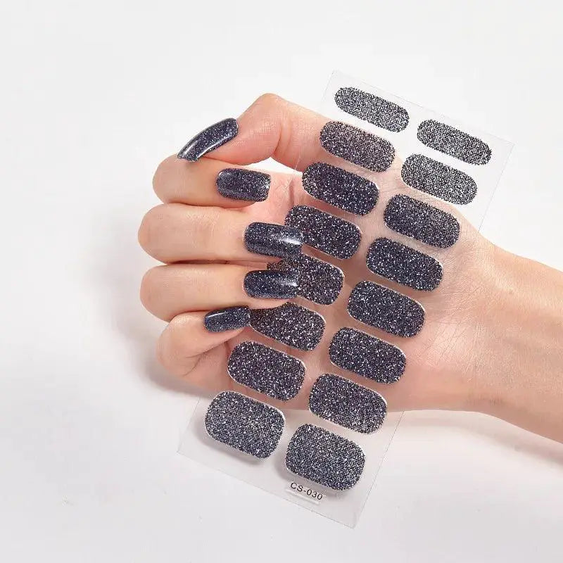 Glitter Gradient Nail Stickers Waterproof Easy — product view 8