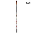 Glitter Infused Nail Art Brush Set with Quicksand 7 Pieces