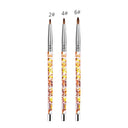 Glitter Infused Nail Art Brush Set with Quicksand 7 Pieces