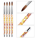 Glitter Infused Nail Art Brush Set with Quicksand 7 Pieces