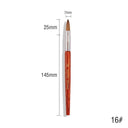 Glitter Infused Nail Art Brush Set with Quicksand 7 Pieces