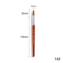 Glitter Infused Nail Art Brush Set with Quicksand 7 Pieces