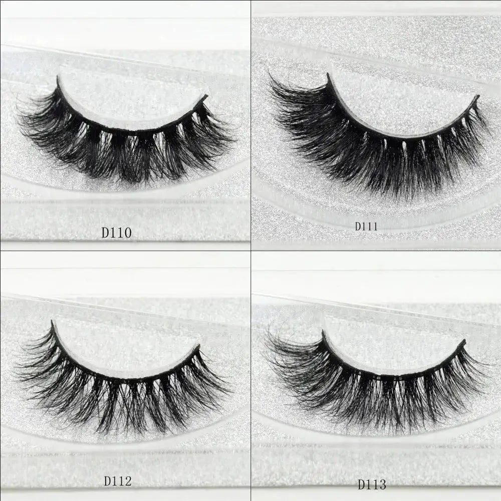 Glitter Mink Lashes Luxurious Reusable 3D Eyelashes Kit