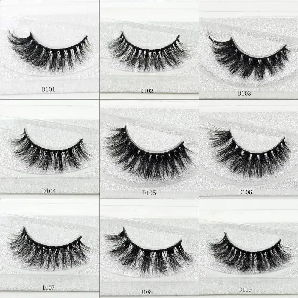 Glitter Mink Lashes Luxurious Reusable 3D Eyelashes Kit