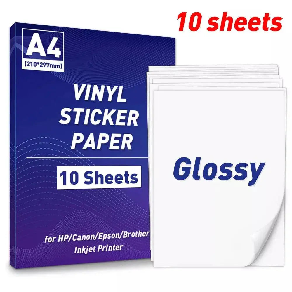 Glossy Label Sticker Paper Premium A4 Inkjet Printable