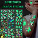 Glow-in-the-Dark Kids' Fantasy Tattoo Set Enchanting Skin Art