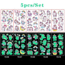 Glow-in-the-Dark Kids' Fantasy Tattoo Set Enchanting Skin Art