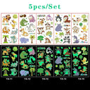 Glow-in-the-Dark Kids' Fantasy Tattoo Set Enchanting Skin Art