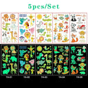 Glow-in-the-Dark Kids' Fantasy Tattoo Set Enchanting Skin Art