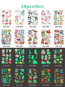 Glow-in-the-Dark Kids' Fantasy Tattoo Set Enchanting Skin Art