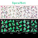 Glow-in-the-Dark Kids' Fantasy Tattoo Set Enchanting Skin Art