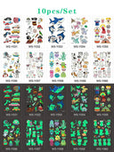 Glow-in-the-Dark Kids' Fantasy Tattoo Set Enchanting Skin Art