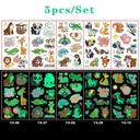 Glow-in-the-Dark Kids' Fantasy Tattoo Set Enchanting Skin Art