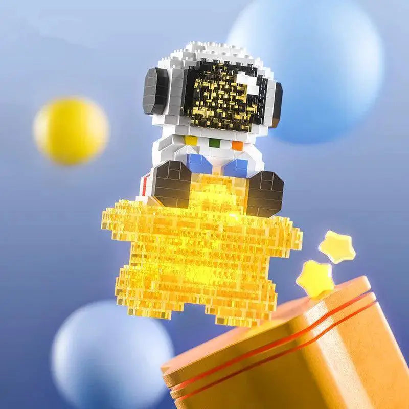 Glowing Astronaut Building Blocks Set for Kids Fun Space Toy