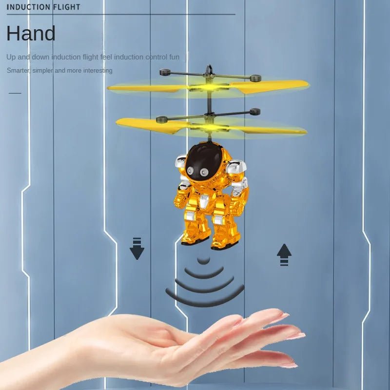 GlowTech Mech Warrior Flying Robot - Intelligent Gesture Sensing Glow Ball Light