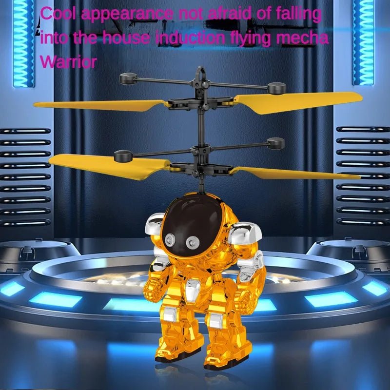 GlowTech Mech Warrior Flying Robot - Intelligent Gesture Sensing Glow Ball Light