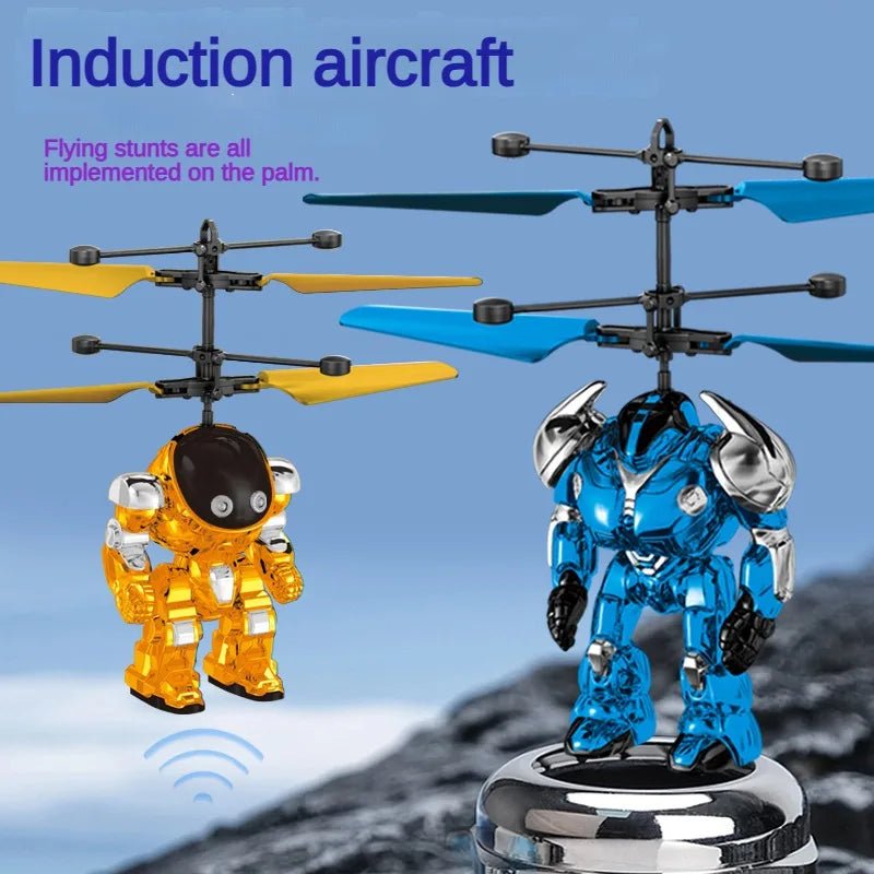 GlowTech Mech Warrior Flying Robot - Intelligent Gesture Sensing Glow Ball Light
