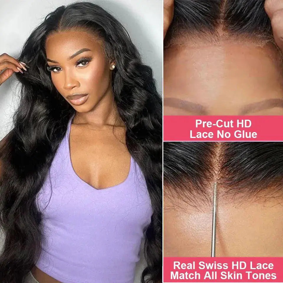 Glueless Brazilian Body Wave Wig 200 Percent Density