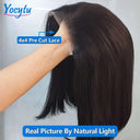 Glueless Brazilian Human Hair Bob Wig Effortless Lace Front