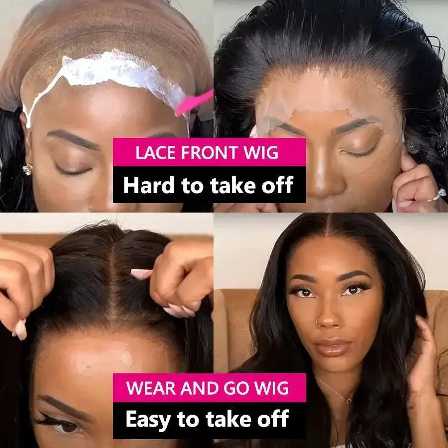 Glueless HD Lace Front Straight Human Hair Wig for Style