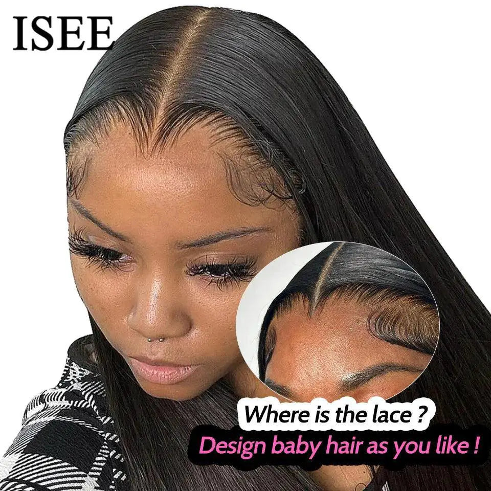 Glueless Human Hair Wig 6X4 HD Lace Front Straight