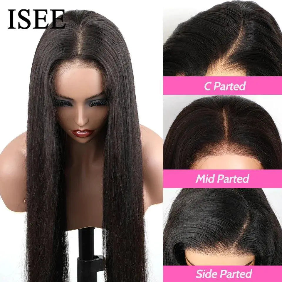 Glueless Human Hair Wig 6X4 HD Lace Front Straight