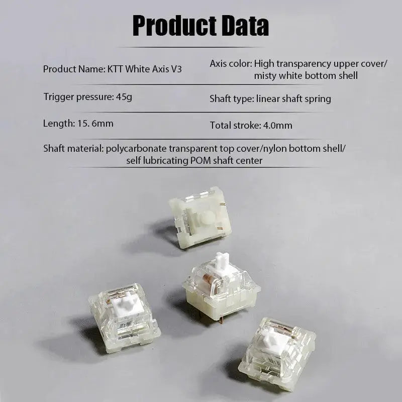 GMKFans KTT Kang White V3 Gaming Switches Upgrade