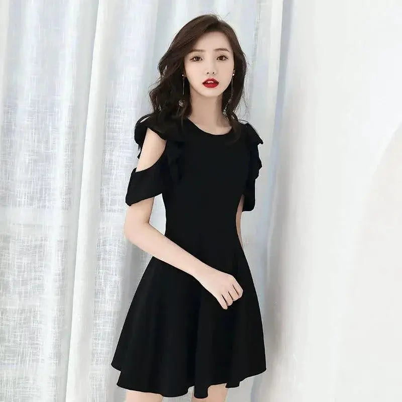 Goddess Temperament Dress Off Shoulder Elegant Summer Style