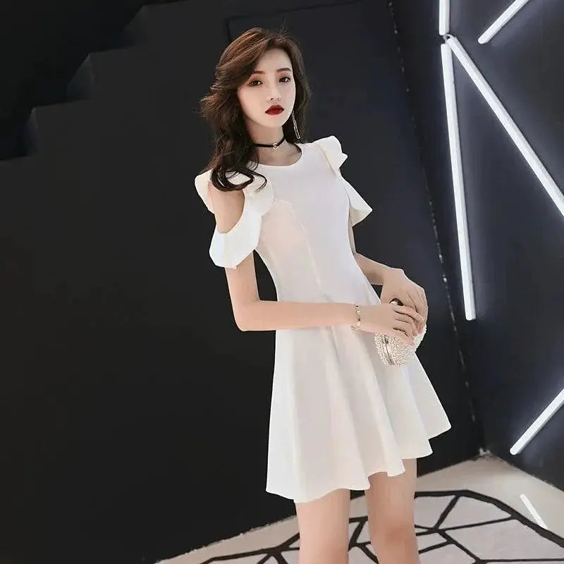 Goddess Temperament Dress Off Shoulder Elegant Summer Style