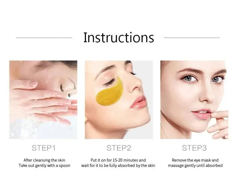Gold Caviar Eye Masks Youthful Rejuvenation Hydration