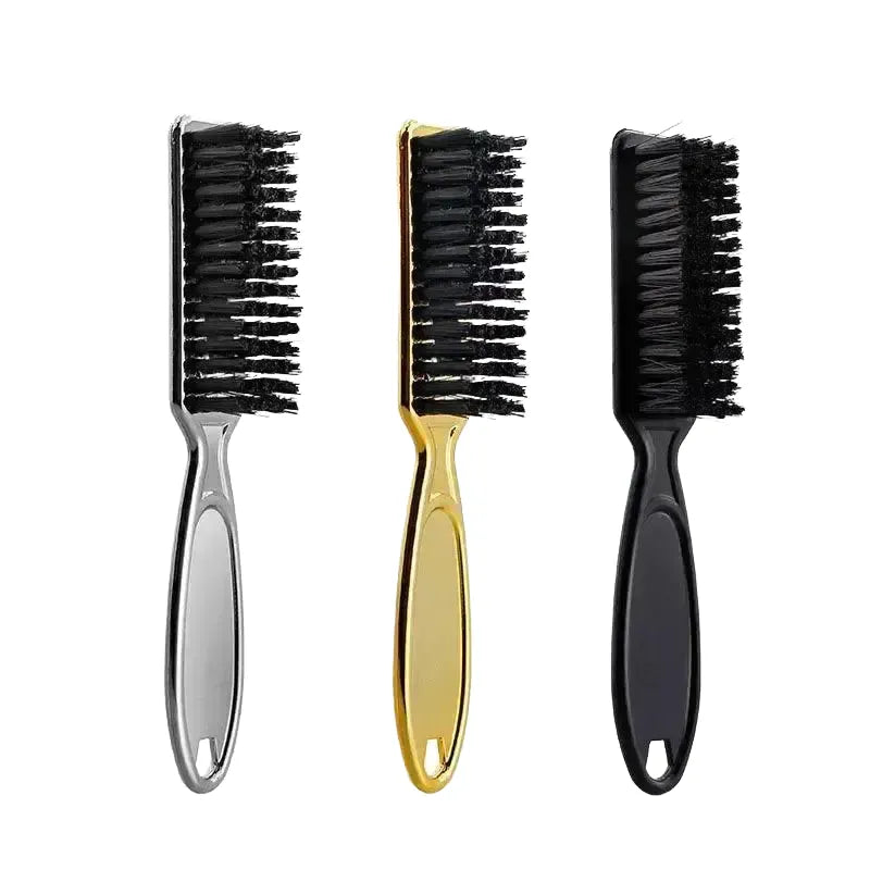 Salon Hair Comb With Cleaning Brush — Silver