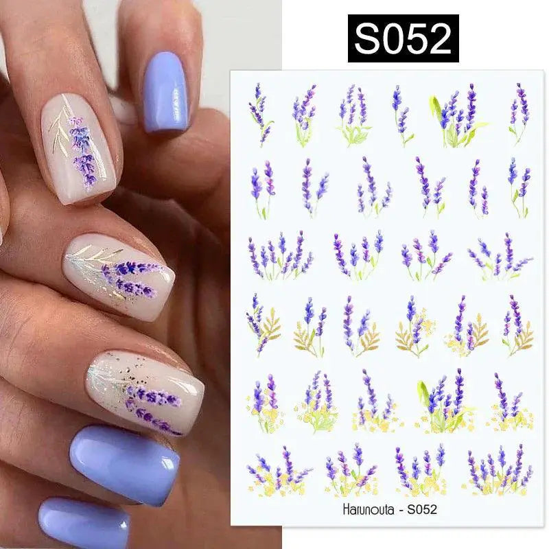 Gold Heart Leopard Print Nail Stickers For Glamorous Art
