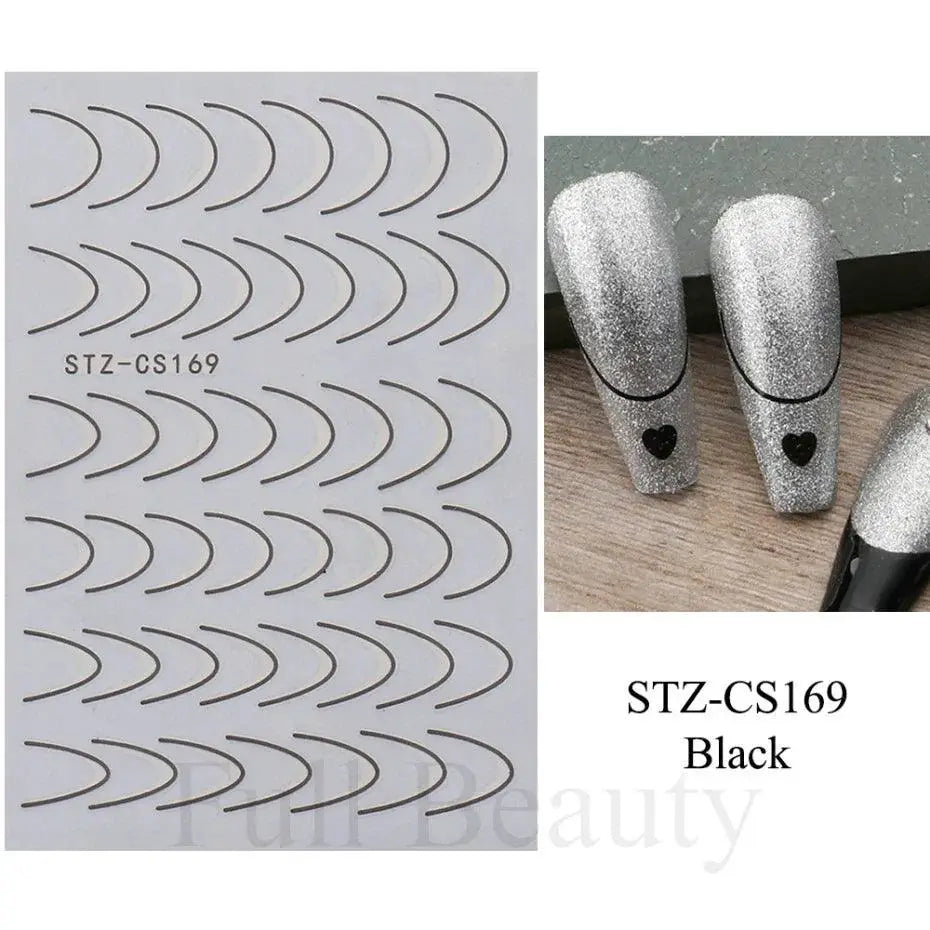Gold Rose 3D Nail Art Stickers for Chic Manicures Decor