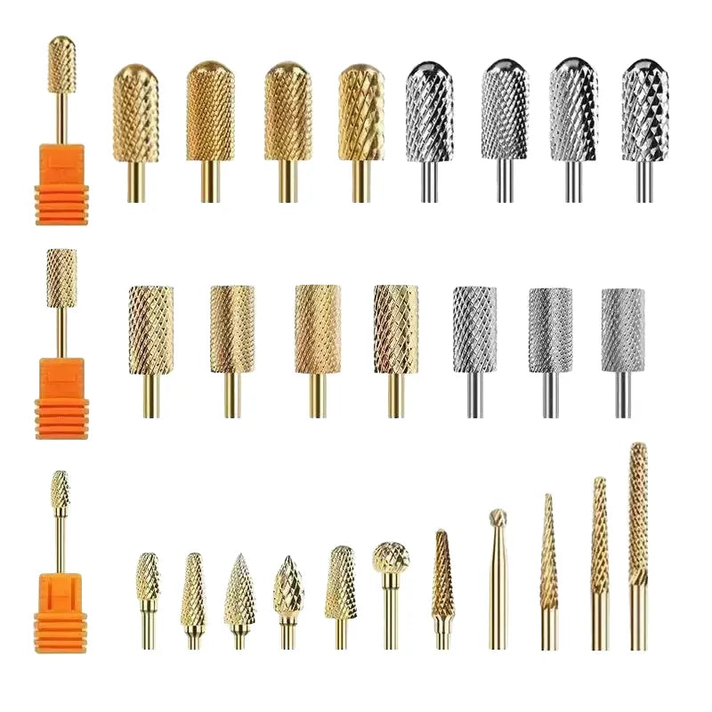 Nail Drill Set for Pros Home Salon — G12-F Gold