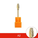 Golden Carbide Nail Drill Set: Precision Care Kit for Nails