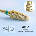 Golden Carbide Nail Drill Set: Precision Care Kit for Nails